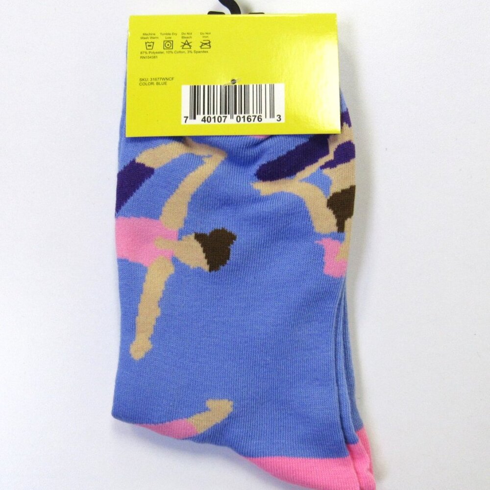 Women's Girl's Fun Novelty Socks Yoga Themed Stocking Stuffers Gift - Picture 2 of 2